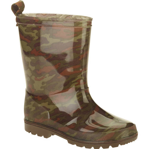 Camo Printed Boys' Jelly Rain Boots 