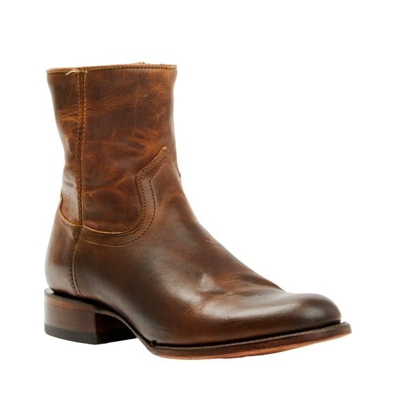 Moonshine Spirit Men's Pancho 8" Zipper Western Boot Medium Toe Brown 11 D