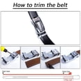thumbnail image 5 of YOORAN Men's Belt, 2 Pack Ratchet Belt, 13/8" Adjustable Genuine Leather Belt, Size Length Cut, with Gift Box, 5 of 6