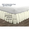 thumbnail image 5 of SGI Bedding 11 Inch Ruffled Bed Skirt | Microfiber Bed Skirt | Fade Resistant, Wrinkle Free, Anti-static, Decorative, Extra Storage Space, Clutter-Free |Twin, Ivory, 5 of 8
