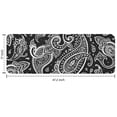 thumbnail image 7 of Black Paisley Pattern Kitchen Rug Mat,Kitchen Runner Rugs Non Skid Washable,Decorative Kitchen Floor Mats for Kitchen,Sink,Laundry,17"x47.2", 7 of 7
