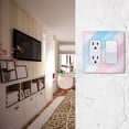 thumbnail image 5 of Yayeee Rocker Switch Wall Plate 3-Gang 6.5"x4.6" Home Decorative Outlet Cover, Blue Gradient, 5 of 6