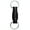 Black, variant on Metal Keychain Double Side Carabiner Clip 360 Rotations Detachable Keychain For Organized Arrangement