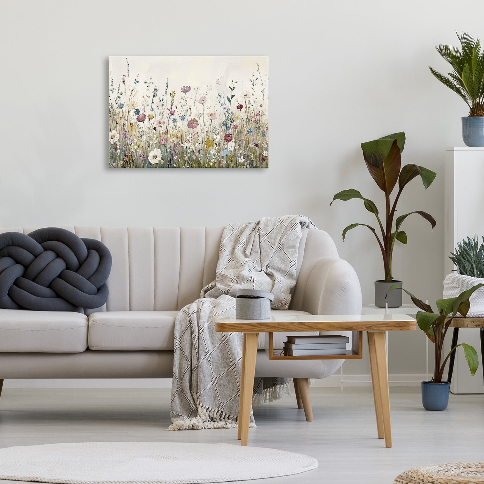 Stupell Industries Spring Blooms Pastoral Meadow Canvas Wall Art, design by Kim Allen