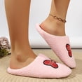 thumbnail image 5 of Domzle Women’s Plush Indoor House Slippers with Memory Foam, Warm Cozy Winter Home Shoes, Non Slip Comfy Bedroom Footwear Pink, 5 of 9