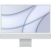 Restored 2021 Apple iMac (24-inch, Apple M1 chip with 8core CPU and 8core GPU, 8GB RAM, 512GB) - Silver (Refurbished)