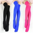 thumbnail image 2 of Kitem 1 Pair Thigh High Stockings Sexy Stretchy Plain Thin Breathable Leg Slimming Velvet Candy Color Women Over Knee Socks for Daily, 2 of 13