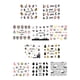 thumbnail image 4 of Etiqueta engomada del clavo del arte del clavo 5PCS GeweYeeli MJ12536-05, 4 of 7