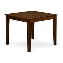 Cartesian Gothic 36" Square Dining Room Table In walnut Finish