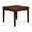Walnut, variant on CARTESIAN Gothic Square Dining Table, Solid Rubberwood, Mahogany Finish, 36x36x30 Inch, Modern Farmhouse Style, Compact for Small Spaces