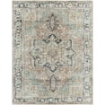 thumbnail image 4 of Mark&Day Washable Rugs, 5x7 Kridia Traditional Sage Area Rug, Brown Blue Green Carpet for Living Room, Bedroom or Kitchen (5'3" x 7', Machine Washable), 4 of 8