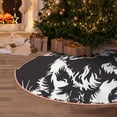 thumbnail image 5 of Daiia Floral Cow Silhouette Drawing Merry Christmas Tree Skirt , Xmas Large Lace-up Tree Skirt, Santa Snowflakes Rustic Home Decorations New Year Party Farmhouse Decor-36", 5 of 6