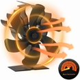 thumbnail image 1 of Stove Fan, 6 Blade Stove Fan with Thermometer, Wood Stove Fan, Thermally Powered Fireplace Fan, Stove Fan, Fireplace Fan, Pellet Stove, 1 of 5