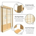 thumbnail image 5 of Red Lantern 7 ft. Tall Eudes Shoji Sliding Door Kit (Double - Sided) - Natural, 5 of 7