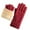 Red, variant on successthop Fuzzy Gloves Women Knit Fleece Lined Fuzzy Warm Thick Full Coverage Soft Comfortable Solid 5 Finger Gloves