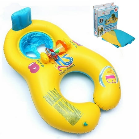 - Safe Inflatable Mother Baby Swim Float Raft Kid's Chair Seat Play Ring Pool Bath Outdoor Play Floats and Pool Games Pool Floats and Loungers