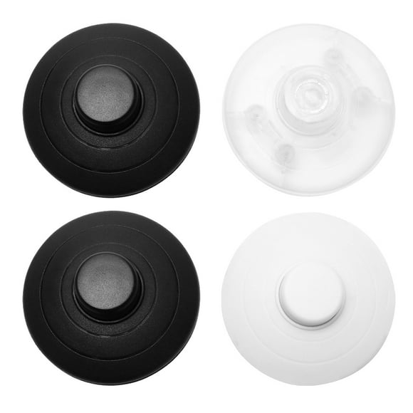Interruptor de pie de interruptor de lámpara de pedal redondo de 4 piezas para control de encendido y apagado de luz LED