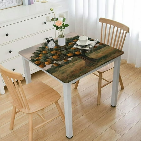 

Aristuring A Tall Oak Tree in the Field Square Tablecloth 100% Polyester Fiber 52*52