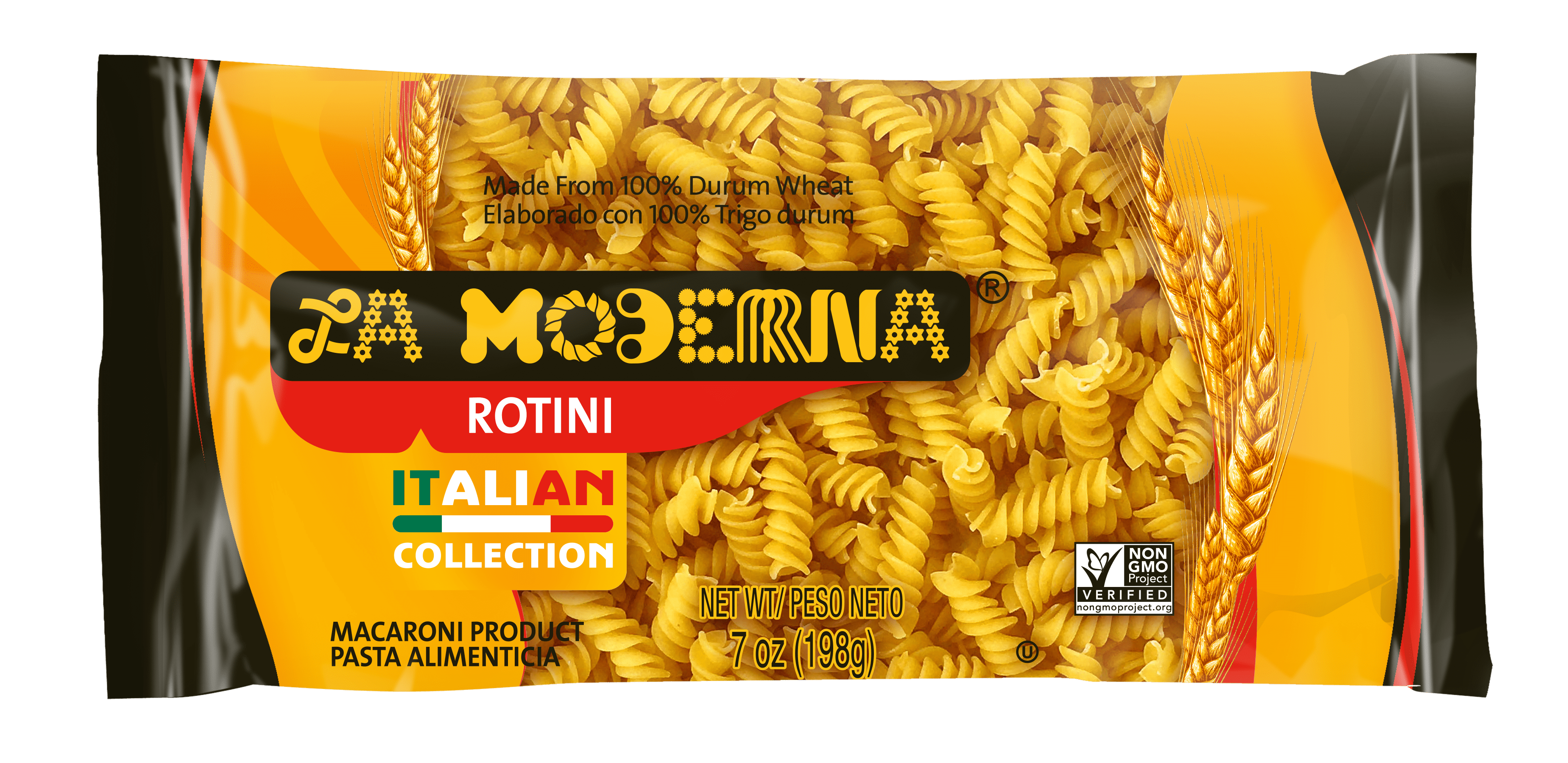 (20 pack) La Moderna Rotini Pasta, 100% Durum Wheat, 16 oz