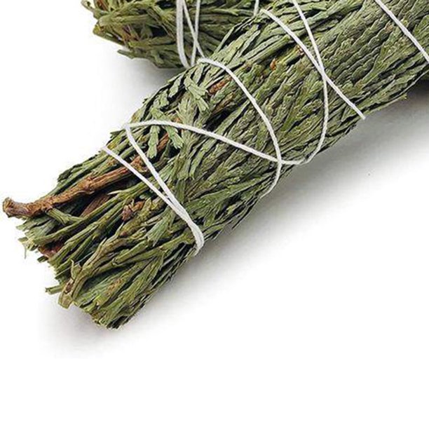 Palo De Cedro Función de purificación llameante natural del palillo de la hoja del aroma del 10cm para el gimnasio de la oficina Hugtrwg Libre de BPA