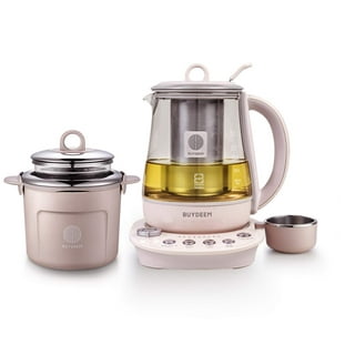 BUYDEEM K640 Stainless Steel Electric Tea Kettle with Auto Shut-off 1.7 L,  1440W (Mellow Yellow)