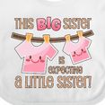thumbnail image 4 of Inktastic This Big Sister is Expecting a Little Sister Girls Baby Bib, 4 of 4