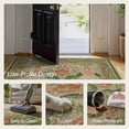 thumbnail image 3 of KUETH 5'x7' Area Rugs for Living Room, Thin Non Slip Machine Washable Vintage Floral Indoor Rug, Flat Pile Chenille Print Rug for Bedroom Dining Room Home Office, 3 of 7