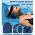thumbnail image 6 of AEGEND Long Hair Swim Caps for Women Men Adults, Durable Silicone Swimming Caps, 3D Ergonomic Stretch Fit, Comfortable Waterproof Bathing Caps for Pool Training, 1 Pack, 6 of 7