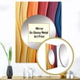 thumbnail image 3 of Designart "Multicolor Wave Ashanti To The Throne" Abstract Shapes Mirror Wall Decor - Modern Multicolor Abstract Hallway Wall Mirror Art - 40" x 30" Inch, 3 of 5