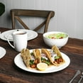 thumbnail image 3 of Stone Lain Alexandria Bone China Dish Set, 32-Piece Dishes for 8, White Basket Weave, 3 of 6