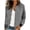 Gray&05#0612P, variant on Lightweight Jacket Women Long Sleeve Button Down Coat Spring Fall Casual Outerwear Fashion Office Clothes with Pockets XXL