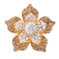 thumbnail image 2 of Broche nupcial de la boda Yinane flor rosa Diamante de imitación 3 cm oro, 2 of 6