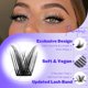 thumbnail image 4 of Extensiones de pestañas Pawotence Lash Clusters Wispy 144 unidades, 4 of 7