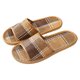thumbnail image 1 of 1 par de pantuflas de verano para el hogar, pantuflas tejidas de ratán, pantuflas frescas de verano, 1 of 7