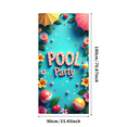 thumbnail image 2 of LUUFILx Pool Party Backdrop Outdoor Event Decorations Summer Background Vibrant Beach Party Banner Photography Props Birthday Celebration Swimsuit Bash, 2 of 8