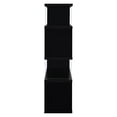 thumbnail image 4 of Asymmetrical Snaking Wooden Bookcase, Black, 4 of 5