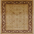thumbnail image 1 of Ahgly Company Indoor Square Mid-Century Modern Mahogany Brown Oriental Area Rugs, 6' Square, 1 of 6