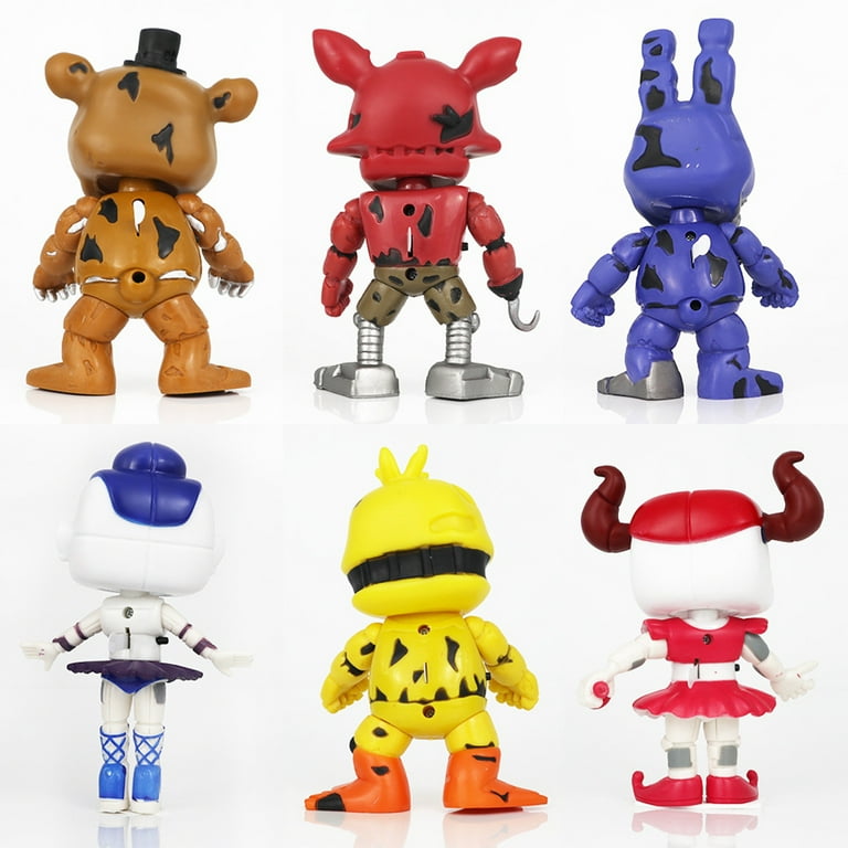 Guvpev Five Nights at Freddy s FNAF 5 Articulated Action Figure Toys Five Nights at Fre ddy s FNAF Toys FNAF Security Breach Action Figure Toys Set of 6 for Kid Gift Walmart