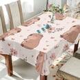 thumbnail image 4 of 54x54 Inch Tablecloth Polyester Square Tablecloth for Home Kitchen Dinner Decor Cute Capybaras, 4 of 9