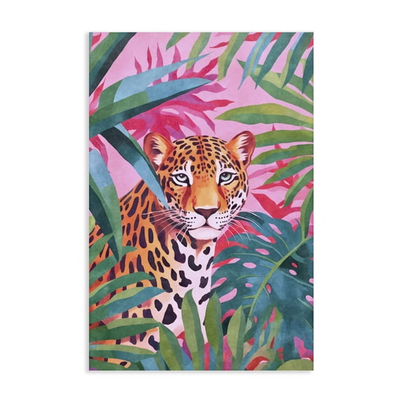 Stupell Industries Bohemian Wild At Heart Leopard Canvas Art, 16 x 24, by Andrea Haase