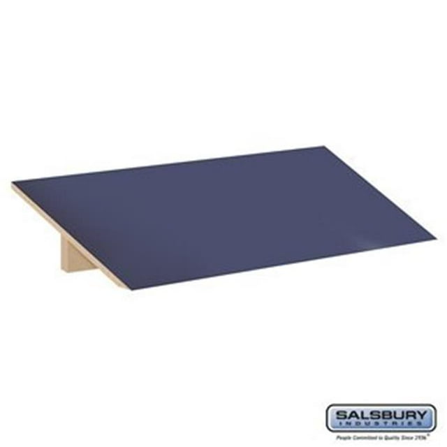 Salsbury 33359BLU 3 x 15 Po x Capuche Inclinée - pour Casier Design&44; Bleu