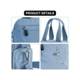 thumbnail image 5 of Deago Women Nylon Tote Purse Waterproof Multi-function Crossbody Shoulder Handbags Light Travel Messenger Bag (Blue), 5 of 10