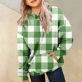 thumbnail image 2 of Staki St Patrick's Day Clothes Girls Toddler Little Girl Long Sleeve Hooded Sweatshirt Hoodie Fall Winter Clothes 3-12Y(Light Green,9-10 Years), 2 of 6