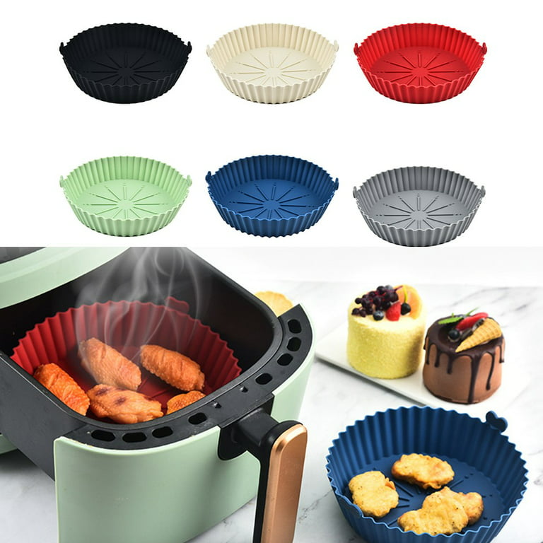 Air Fryer Silicone Pot Baking Basket Oven Non Stick Reusable
