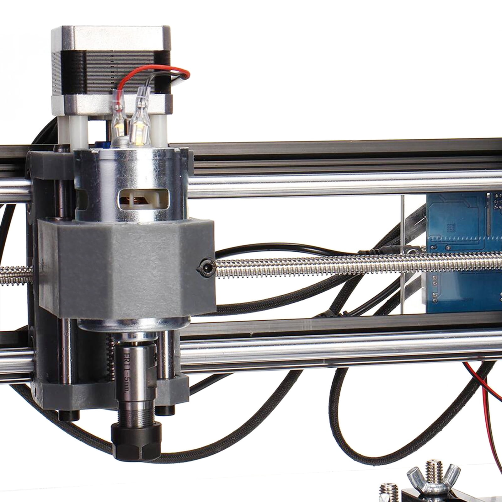 Miumaeov Router Kit Control 3 Axis Mini DIY Wood Carving Milling Engraving Machine, XYZ Working Area