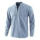 thumbnail image 1 of Camisa De Manga Larga Con Cuello Con Cordones Para Hombre, 1 of 3