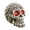 Z115-MulSkull, variant on Skull Head with LED Light Up Glowing Eyes Night Light Resin Human Skull Sculpture Bone Prop Horror House Party Ornament for Halloween Bar Table Decor Holiday Birthday