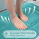 thumbnail image 4 of Juego de alfombras de baño LOCHAS, azul turquesa, suave, baño, 2 unidades, 4 of 7