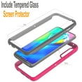 thumbnail image 3 of Circlemalls Case for Motorola Moto E 2020, + Screen Protector 12 Feet Drop Test Shockproof Transparent Cover (Pink), 3 of 7