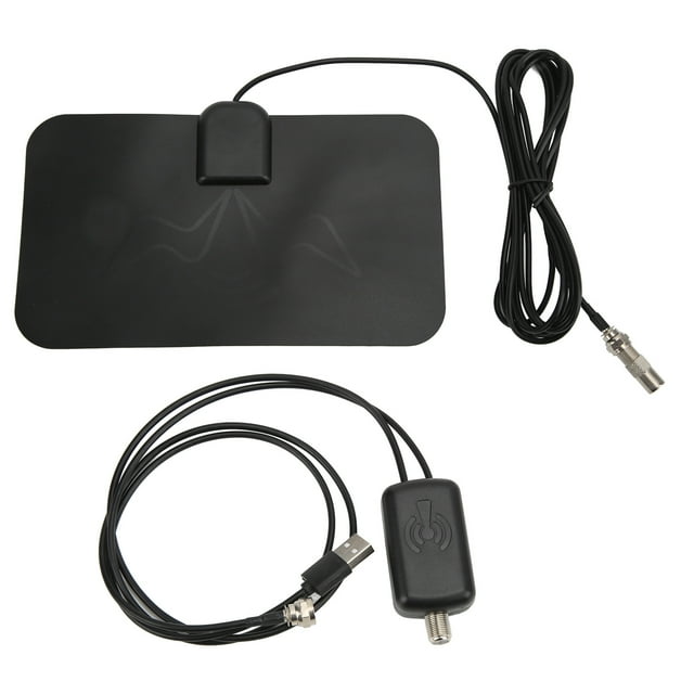 Antenne Tv Haute Définition 25DBI Gain Élevé Maximum 980 Miles Portée de Réception Antenne Tv Numérique avec Amplificateur